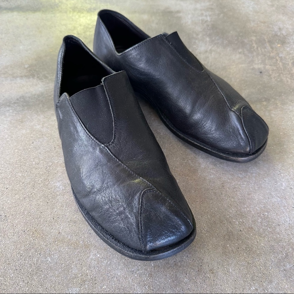 Cydwoq men’s black leather shoes